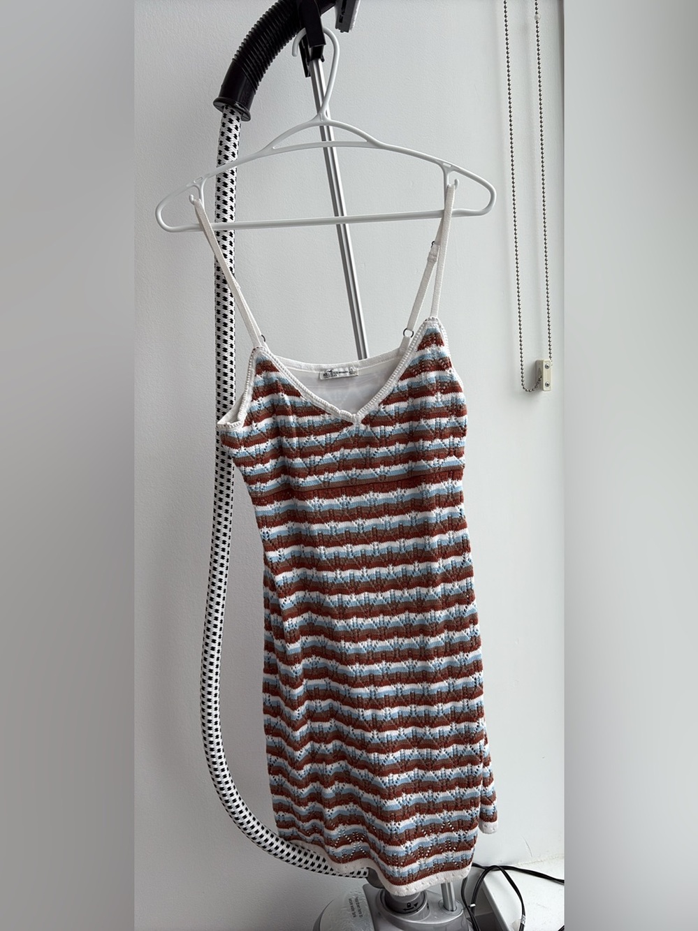 Hollister Striped Knit Cami - Blue & Brown
